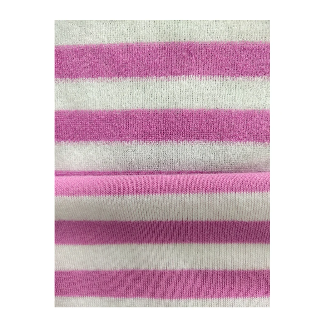 Hot Sale Knitting Textile Yarn-Dyed Terry Fabric Breathabel Knitted Fabric for Robe/Nightwear