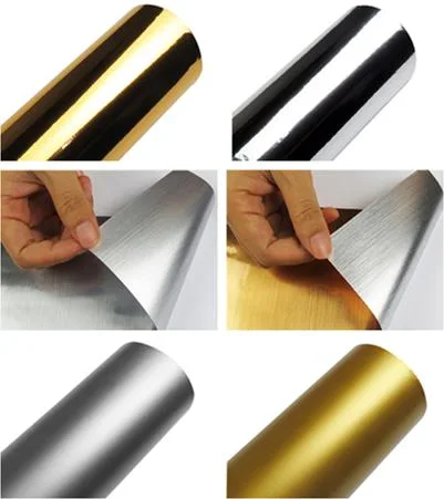 PVC Matt Gold/Silver Film Solid Cutting Opaque Craft Adhesive Vinyl