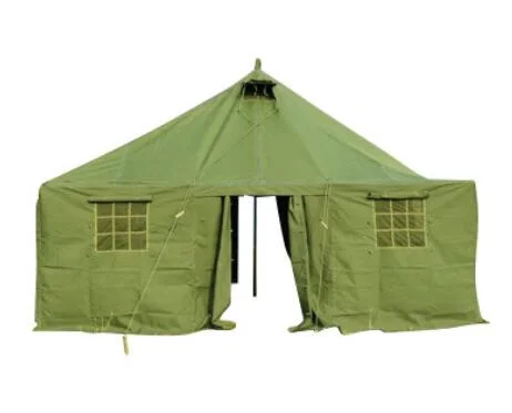 Waterproof Polyester Canvas Steel Ridged Frame Combat Field Vehicle Repair Military Camouflage Tent