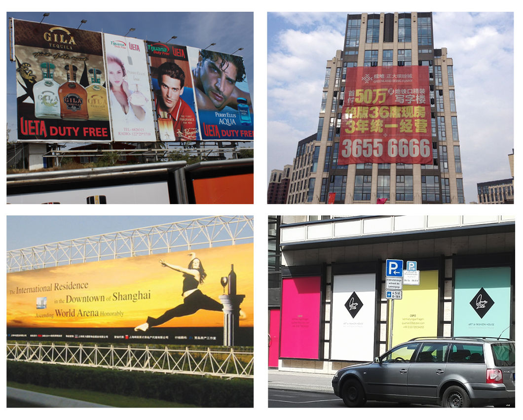 Cold Laminated Frontlit Flex Banner Weight 240GSM for Advertising Board