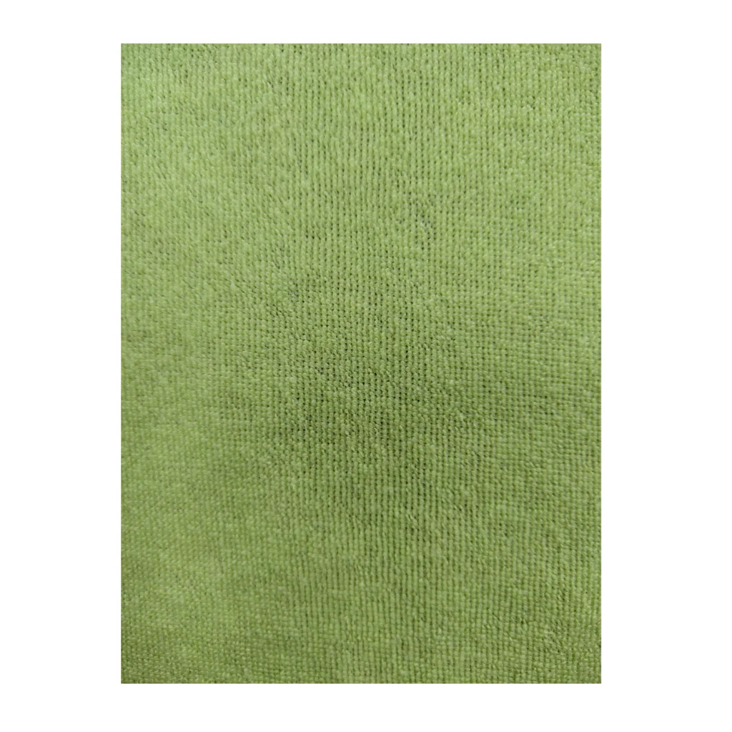 Wholesale Textile Colourful Solid Knitting Terry Dust-Free Knitted Fabric for Robe/Pyjamas