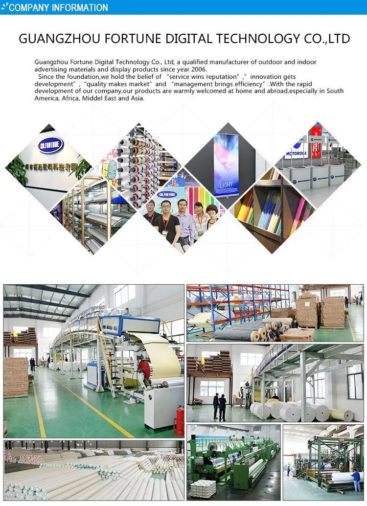 Factory Wholesales Outdoor Advertising Backlit PVC Flex Banner 420GSM