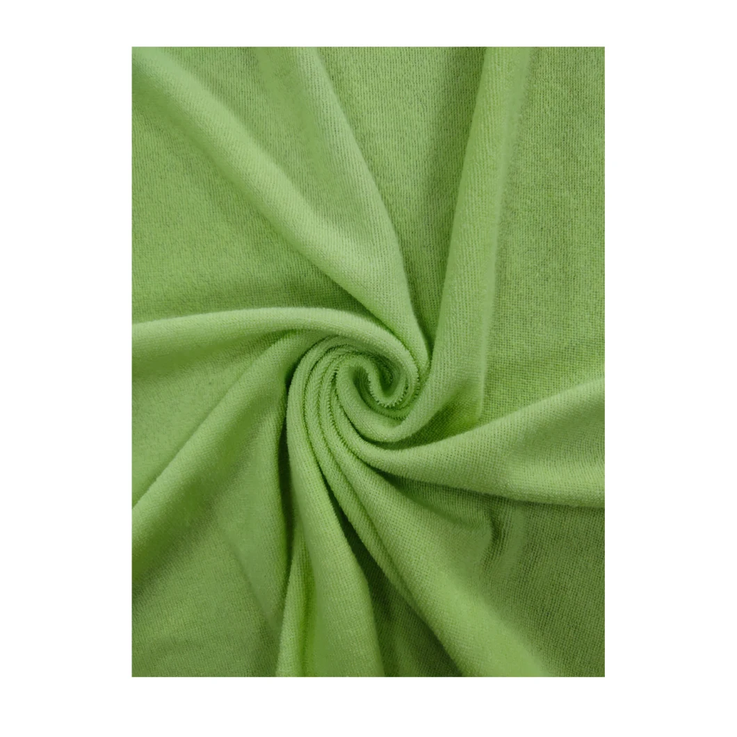 Wuhan Textile Bright Colour Knitting Terry Breathable Knitted Fabric for Robe/Pyjamas