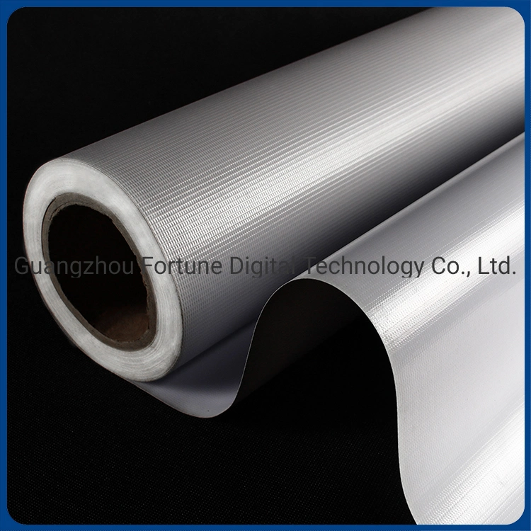 High Quality Grey PVC Back Glossy 200*300d/18*12 Printed Blockout Flex Banner