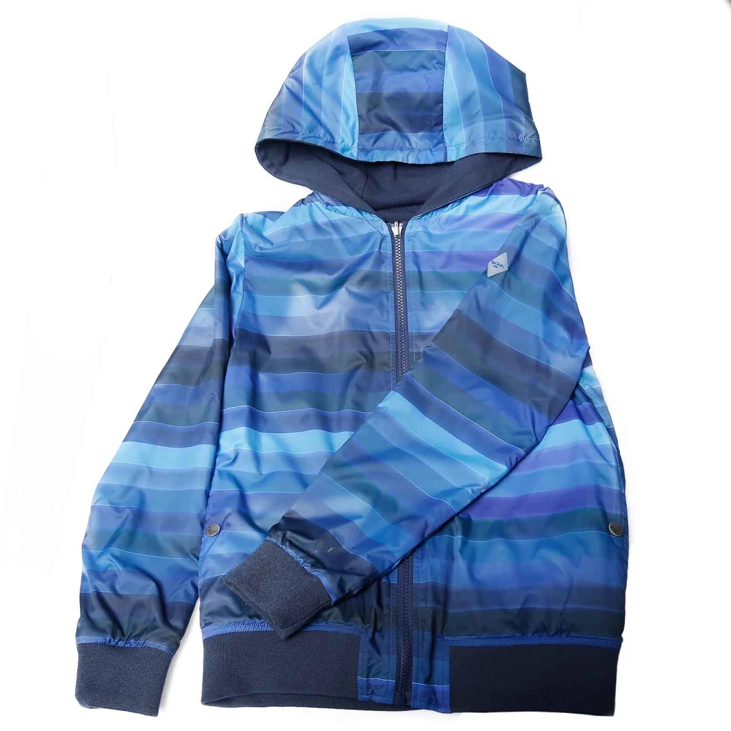 High-Elastic Pongee with Reflective Printing Fabrics and OPP Downproof Lamination for Outdoor Sportswear