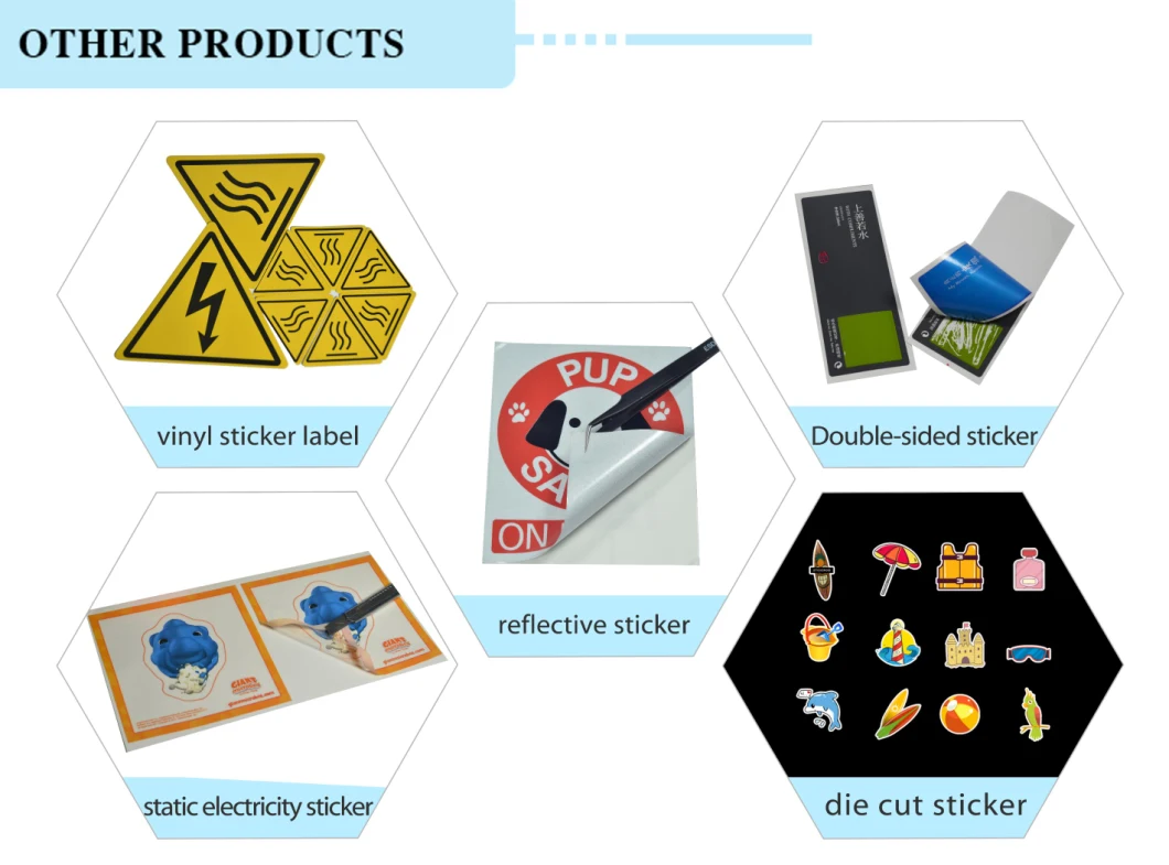 Custom High Quality UV Proof Stickers Self-Adhesive Vinyl Window Sticker