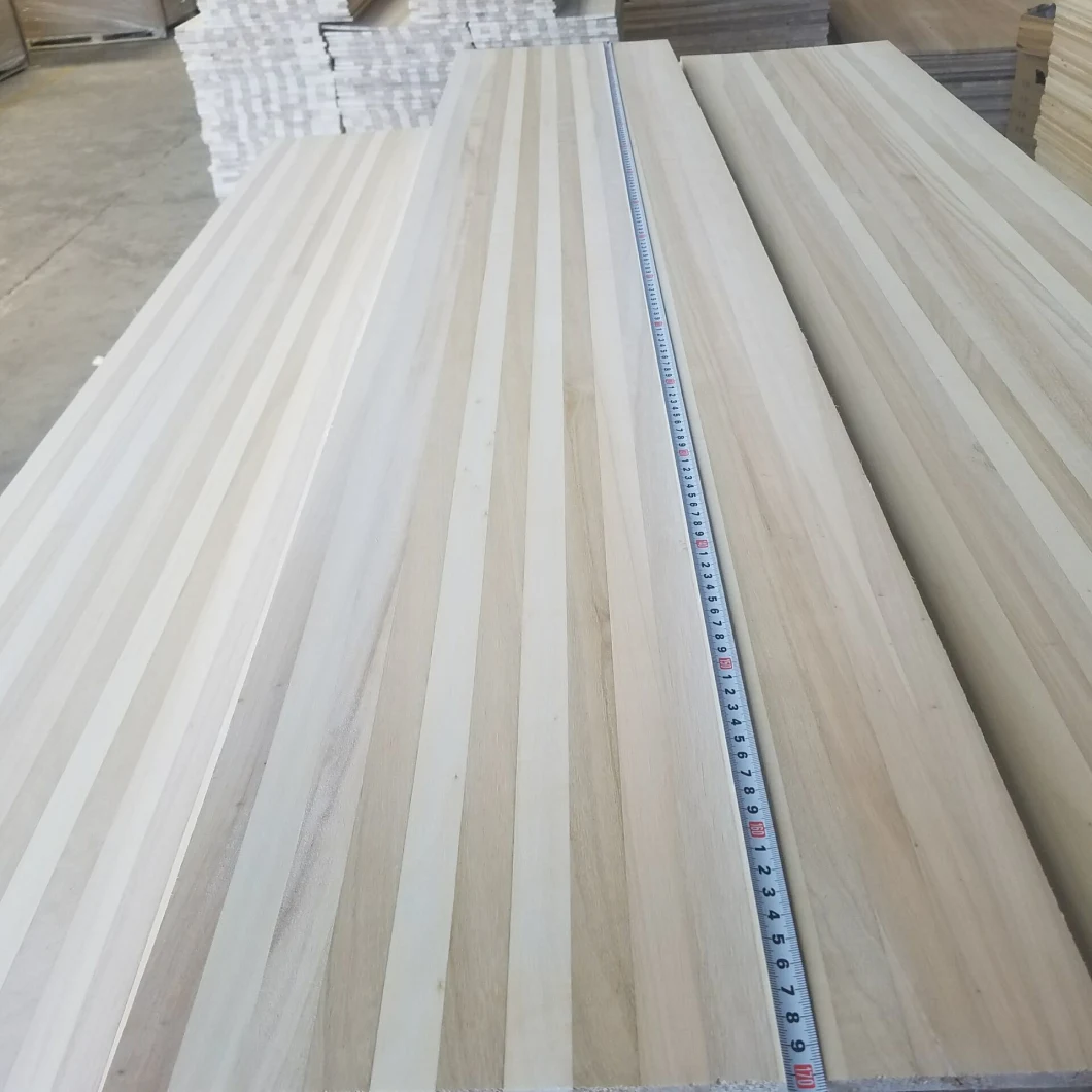 Paulownia Wood Strips Triangle Timber Battens for Furniture Use
