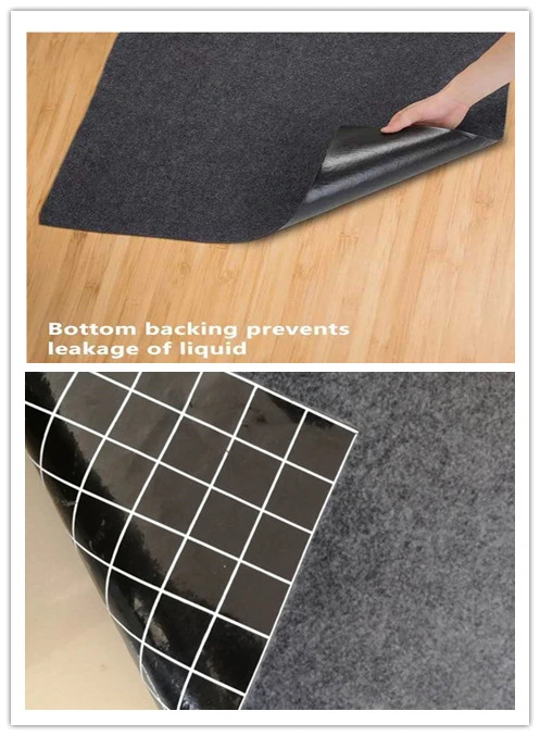 Reusable Anti-Slip and Waterproof Backing Absorbent Oil Felt Garage Floor Mat and Shop Parking Mats