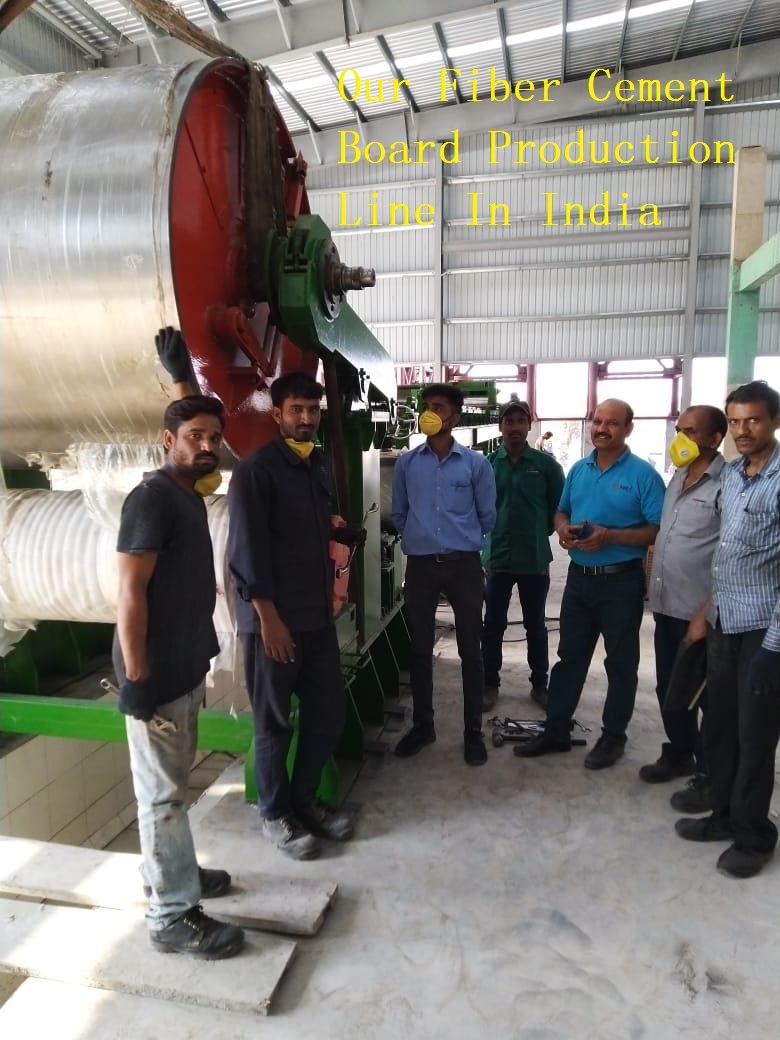 We Have Our Projects in Cambodia and India Fibre Cement Sheet Equipment