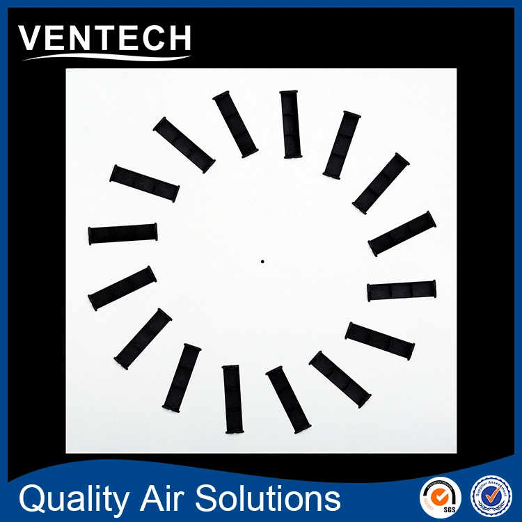 Ventech Ventilation Slot Ceiling Diffusers Gi Sheet Air Inlet Square Ceiling Swirl Air Diffuser