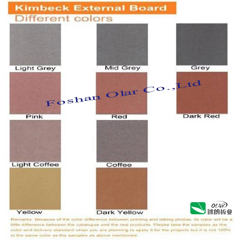 Exterior Fiber Cement Cladding Board-Through Color