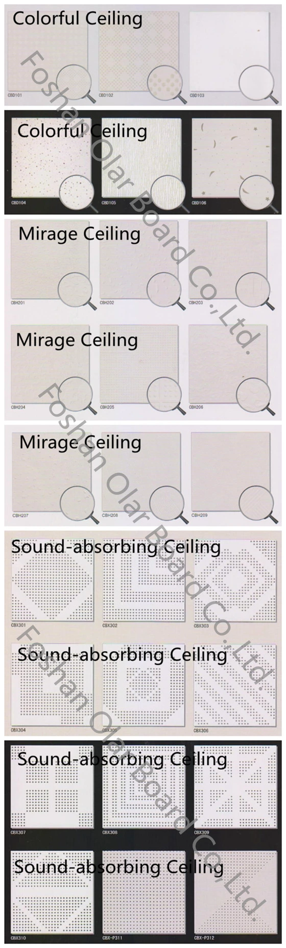 Calcium Silicate Board--Interior Acoustic Ceiling Sheet