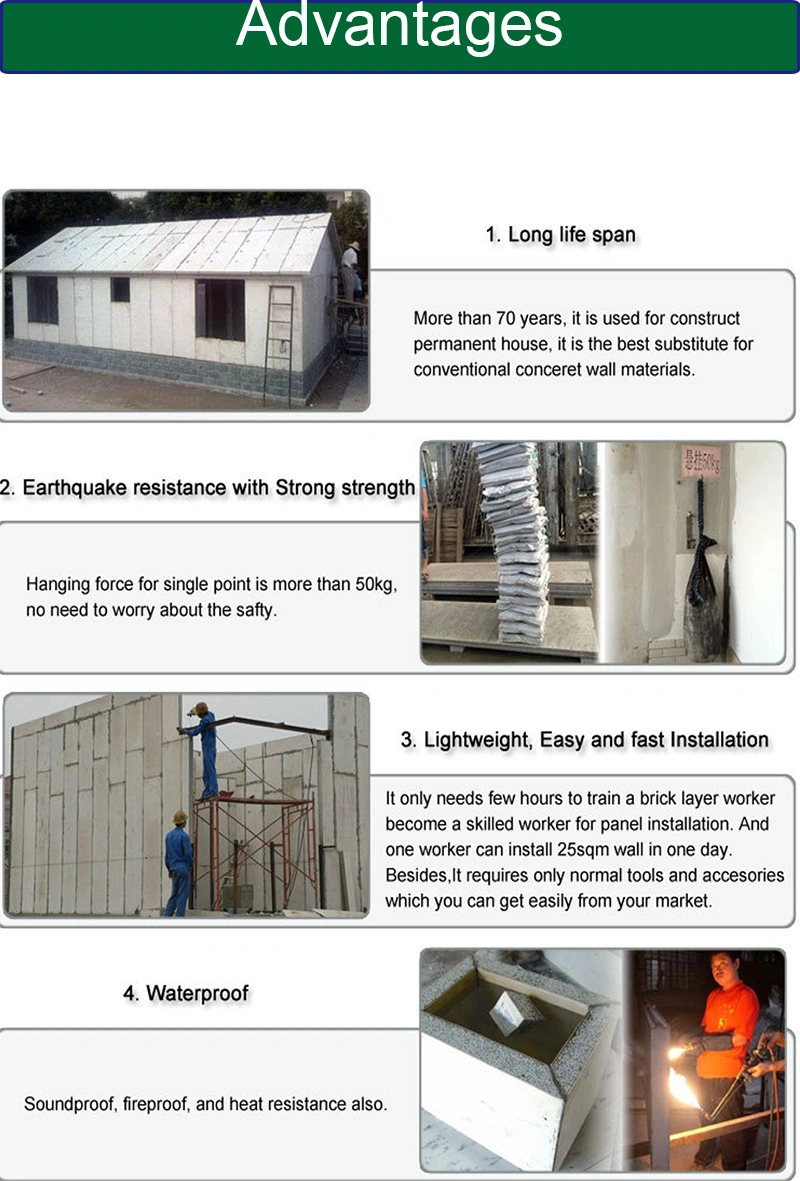 Zjt EPS Cement Sandwich Panels/Insulation Panel/Fiber Cement Board