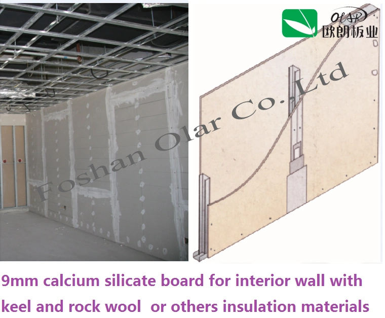 Calcium Silicate Board for Building Material Without Asbestos