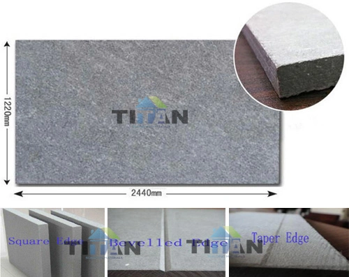 Grey Wallboard 9mm Cellulose Fiber Cement Board Interior Wall Panels