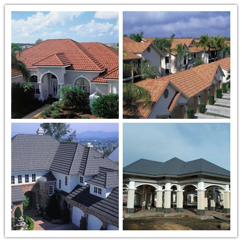 High Quality Fiber Cement Roofing Sheet / Stone Coated Metal Roofing Tile