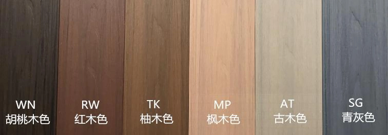 Anti-UV Wood Grain Wood Plastic Composite WPC Decking Board 145*21mm