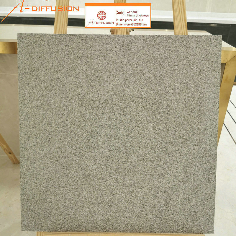 600X600X18mm Outside Cement Full Body Rustic Porcelain Floor Tiles