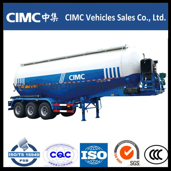 Cimc Tri-Axle Bulk Cement Carrier Powder Bulk Cement Trailer Cement Tanker
