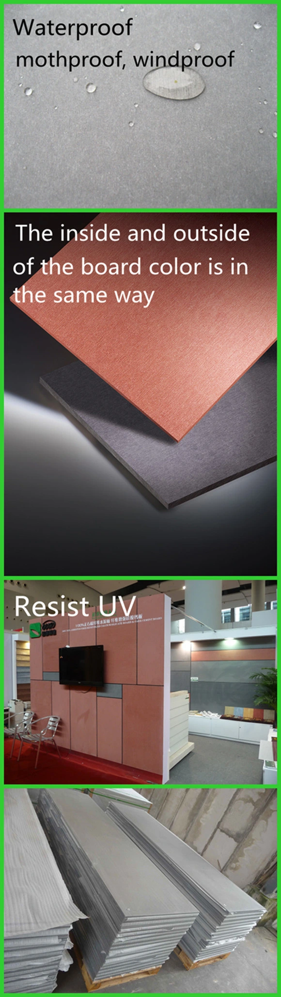 Fiber Reinforced Color Cement Exterior Cladding Board for Refurbishment