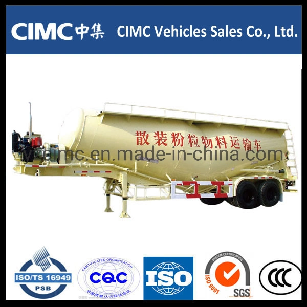 Cimc Tri-Axle Bulk Cement Carrier Powder Bulk Cement Trailer Cement Tanker