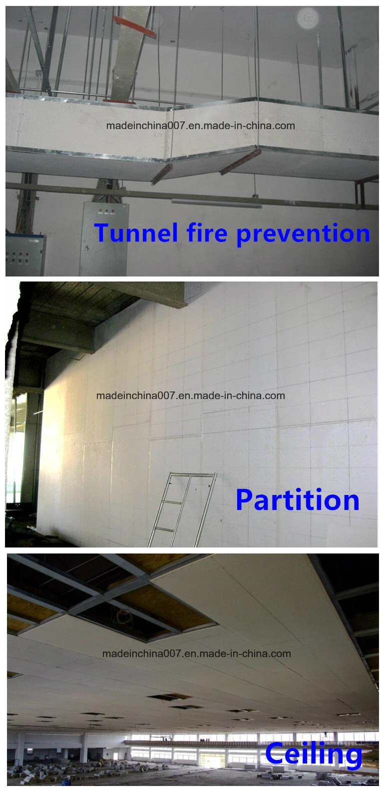 Non-Asbestos Fire Proof Waterproof Silicate Calcium Board China Supplier