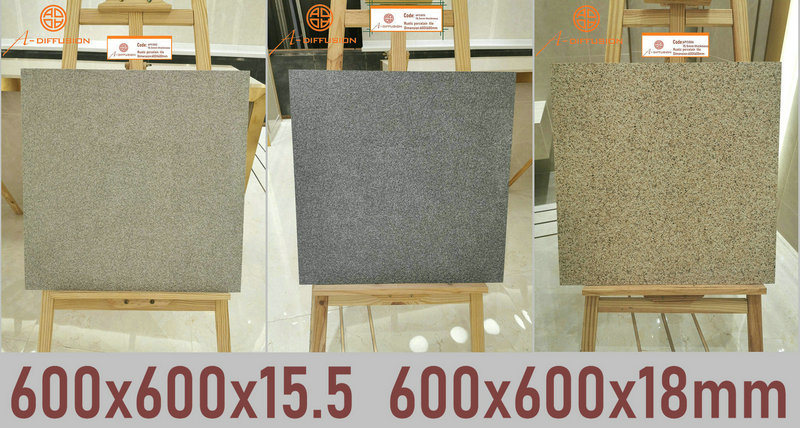 600X600X18mm Outside Cement Full Body Rustic Porcelain Floor Tiles