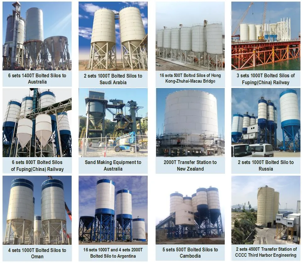50 100 150 Ton Price of Sheet-Assembled Cement Silo for Concrete Mixing Station
