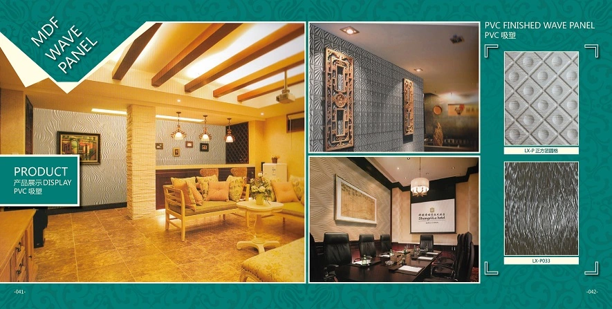 Interior Decorative MDF 3D Wall Texture Panels MDF 3D Wall Panels