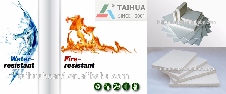 Fire Resistant Material MGO Board SIP Glass Magnesium Sulfate Board for Fireproof Place 12mm Factory Price