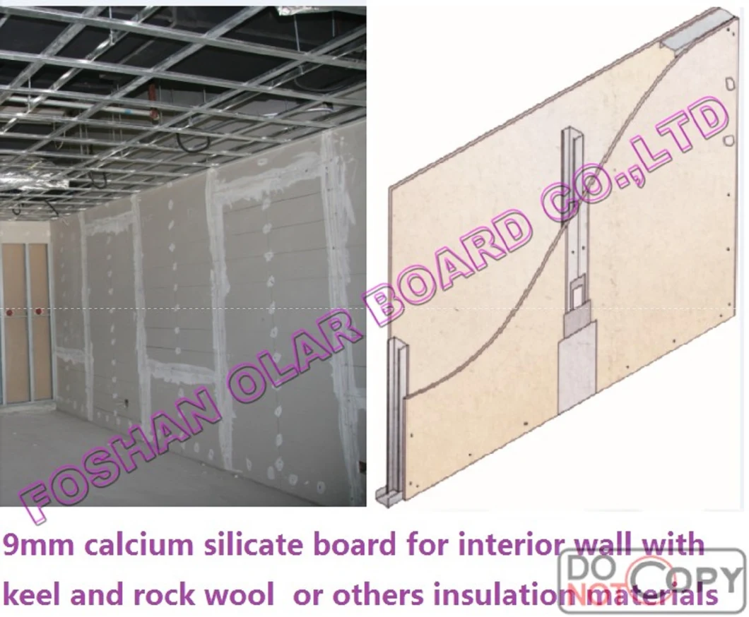 Calcium Silicate Board for Ceiling & Partition, 100% Asbestos Free