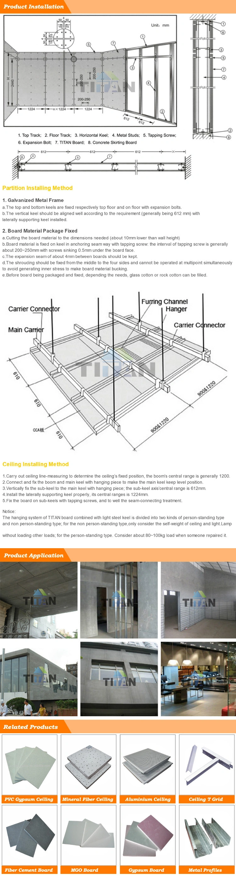 8mm Reinforced Wallboard Fiber Cement Board for Interior Cladding