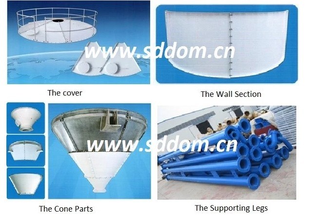 Easy Transportation Sheet-Assembled Cement Silo Bulk Steel Cement Silo 50 100 120 150 T