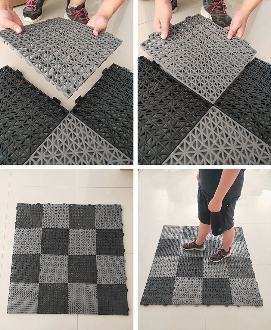 DIY Bathroom Carpets Mat PVC Shower Mat Waterproof Plastic Non-Slip Bath Toilet Bath Mats