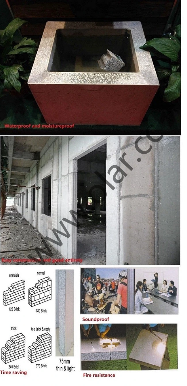 CE Approved EPS Cement Composite Sandwich Board for External Wall