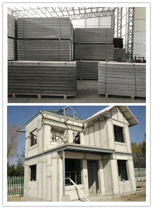 2 Storey of Compressed Sandwich EPS Cement Board Panel External House Wall for Prefab House Building