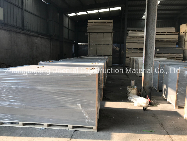 Grey MGO Magnesium Oxide Wall Panel Firerpoof Mgso4 Sulfate Board as Fiber Cement Board