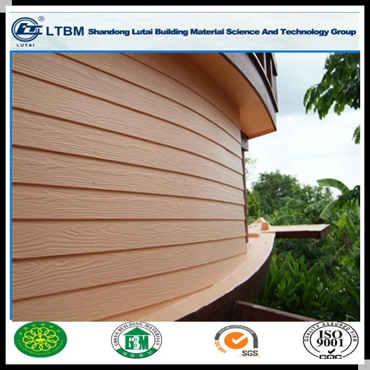 6mm Wood Texture Fiber Cement Board for Panel Wall