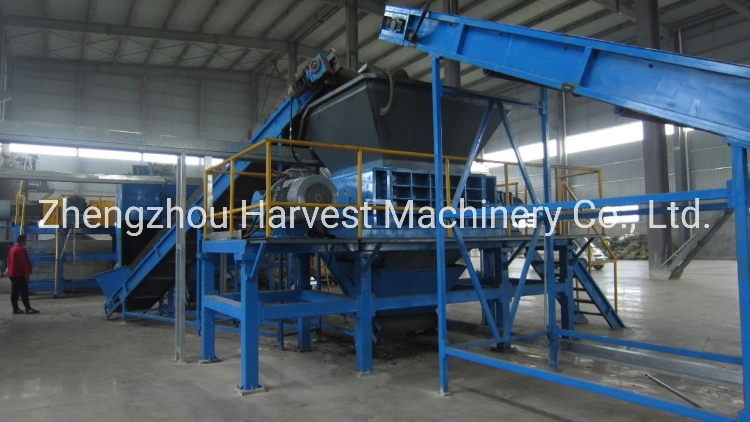 Scrap Tire Recycling Line Scrap Tire Shredded Equipment Rubber Powder Processing Equipment Metal Crusher for Recycle