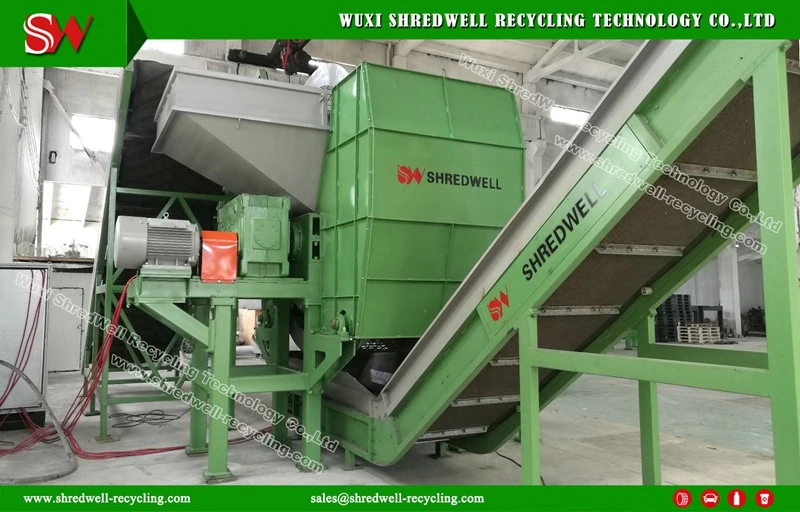 Double Shaft Tire/Metal/Wood/Plastic Shredding Machine for Recycling