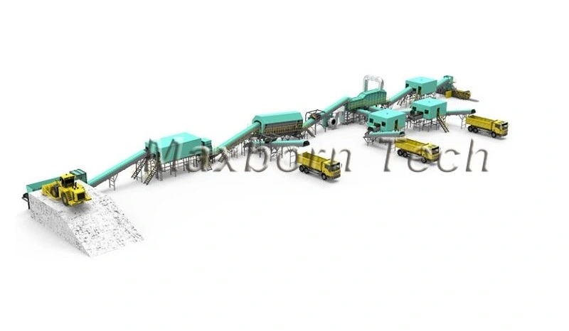 Automatic Municipal Waste Recycling Plant Urban Garbage Sorting to Rdf