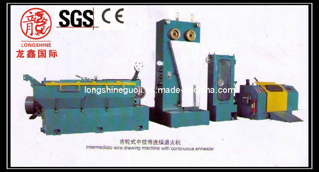 Plastic Copper Wire Drawing Machine with Annaeler