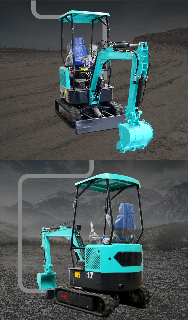 2.2 Ton Small Excavator Household Mini Small Earth Track Digger for Sale with CE