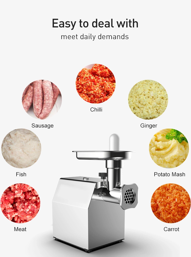 Household Electric Meat Grinder Stainless Steel Grinder Machine Meat Mincer