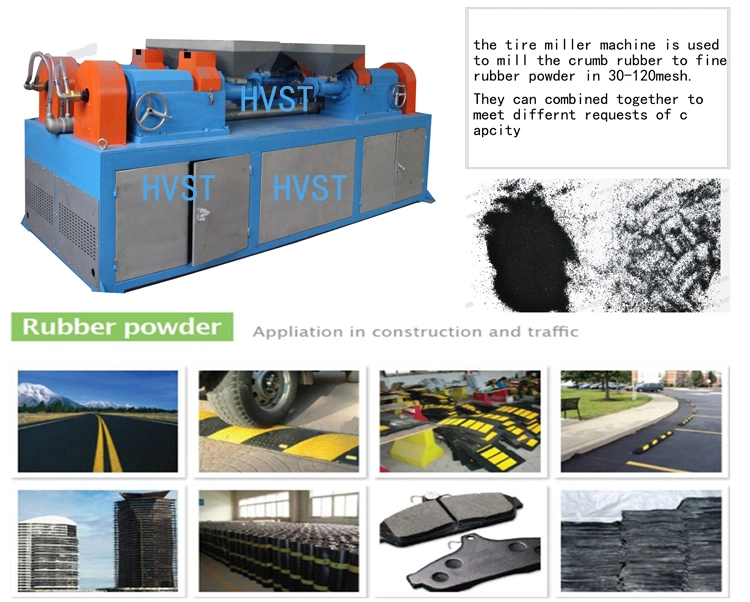 Waste Tyre Recycling Machine Rubber Crusher Hydraulic Tire Cutting Machine Rubber Crusher