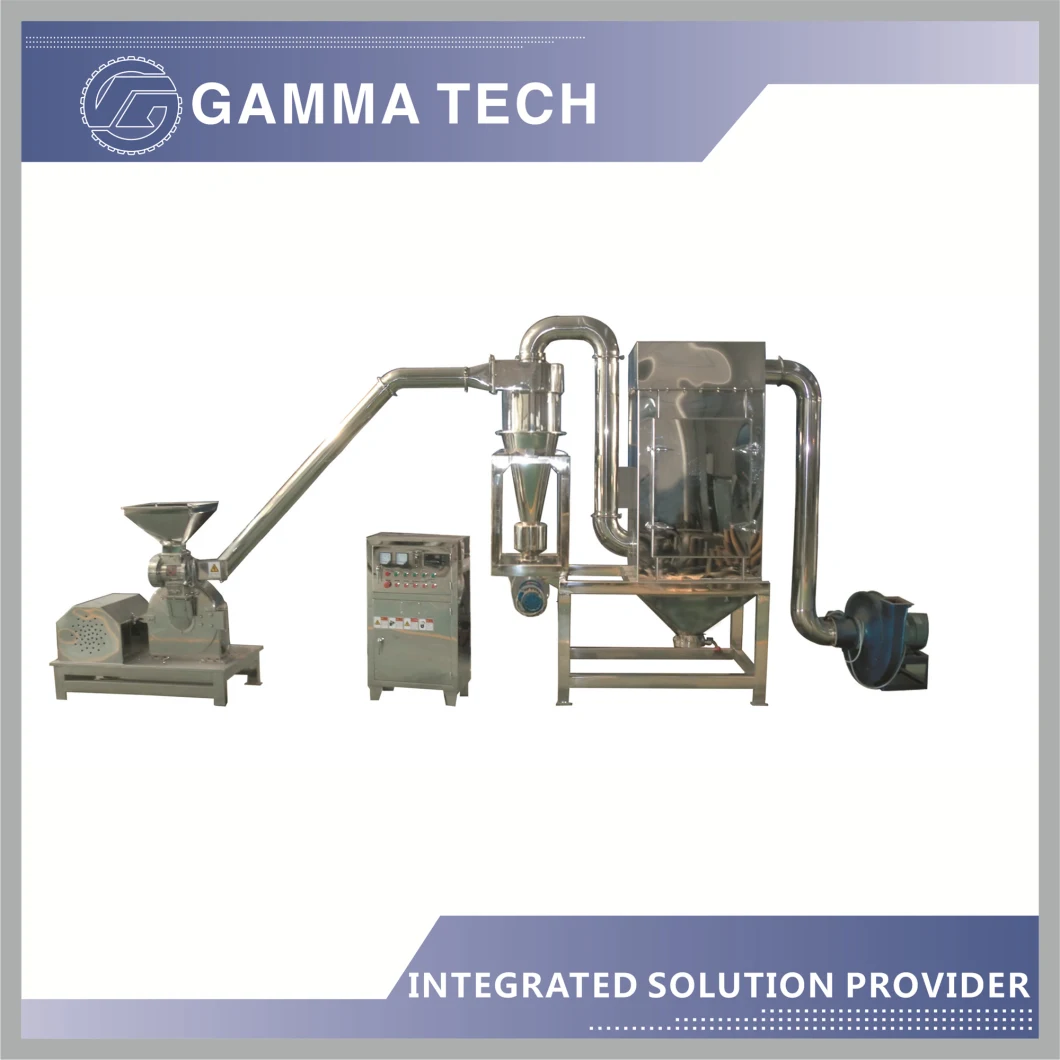 Pepper Grinder Machine, Rice Mill Grinder with Cyclone Dust Collector