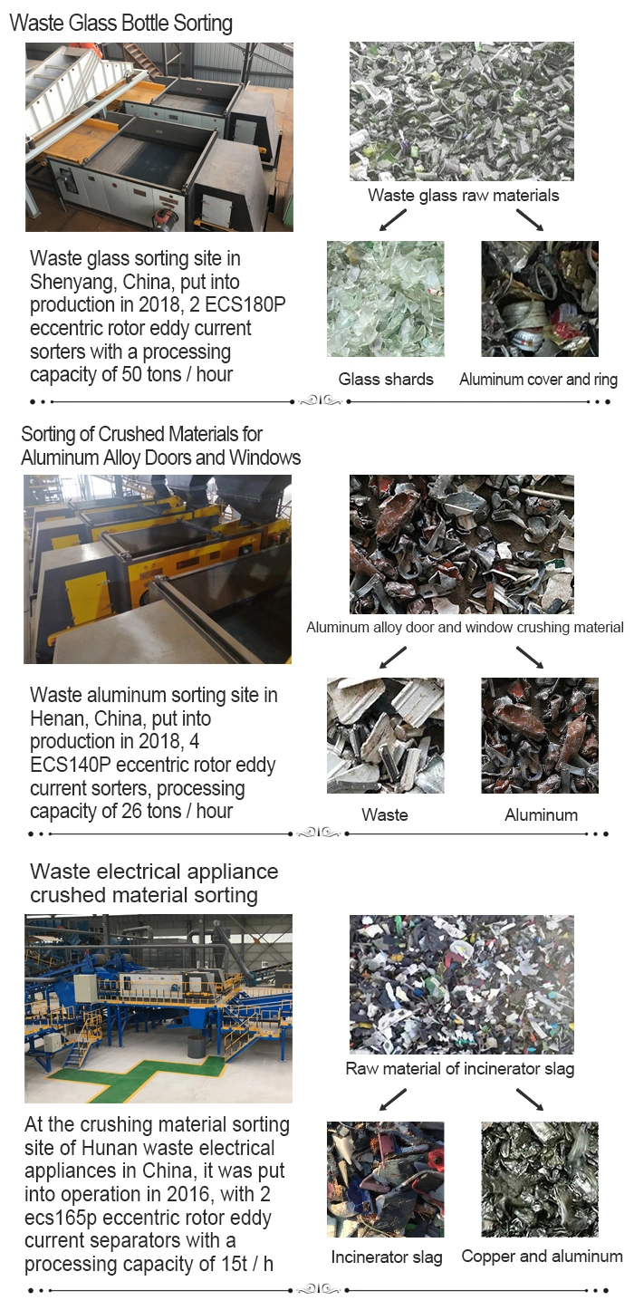 Nonferrous Metal Aluminum Copper Zinc Separation Eddy Current Separator Price