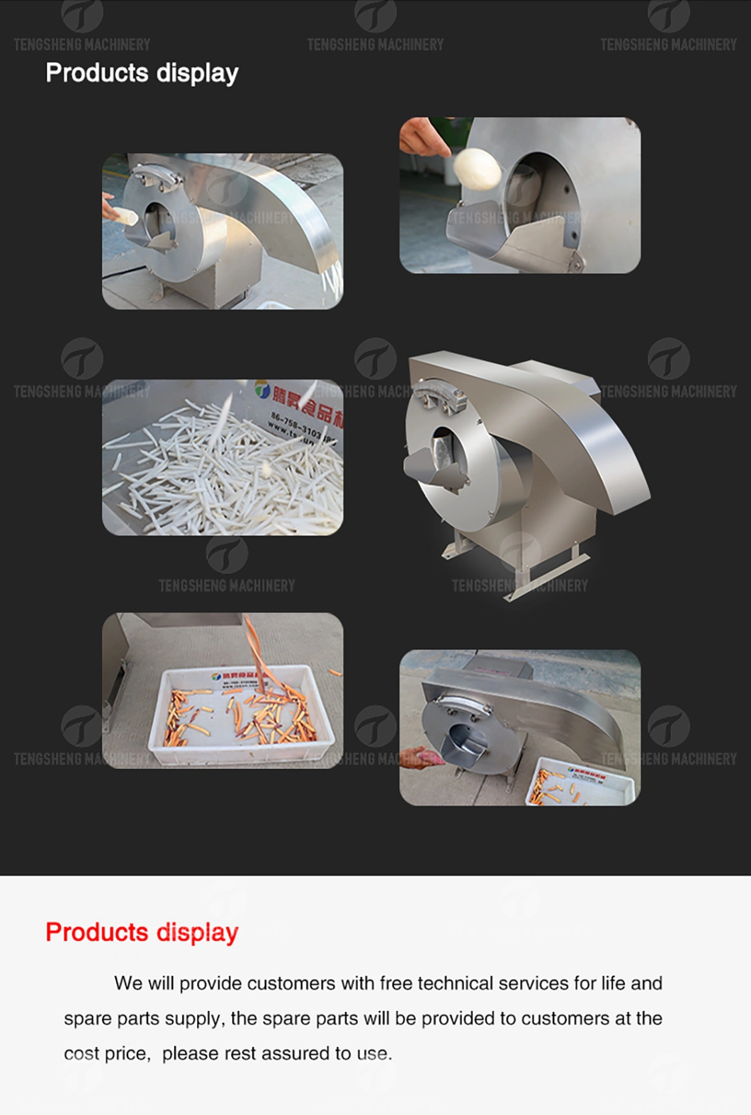 Industrial Taro Cutting Machine Papaya Stripping Machine Wax Gourd Bar Cutting Machine (TS-Q128)
