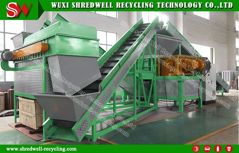 Automatic Double Shaft Tire Shredding Equipment for Scrap/Used/Waste Tyre Recycling