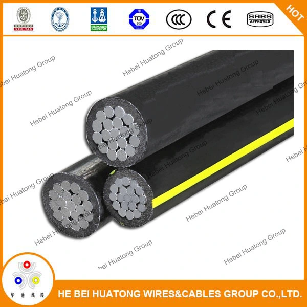 PE Underground Secondary Cable Type Usei-75 600 V, Aluminum Conductor, LLDPE Insulation, PVC Jacket